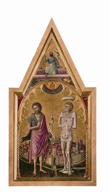Madonna della Misericordia/ San Giovanni Battista e San Sebastiano